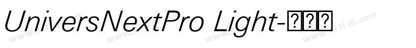 UniversNextPro Light字体转换